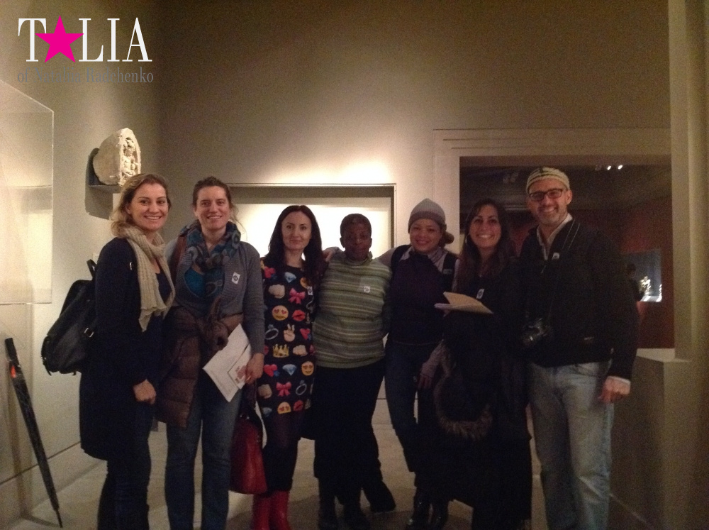 There is our English class at the Metropolitan Museum of Art, New York